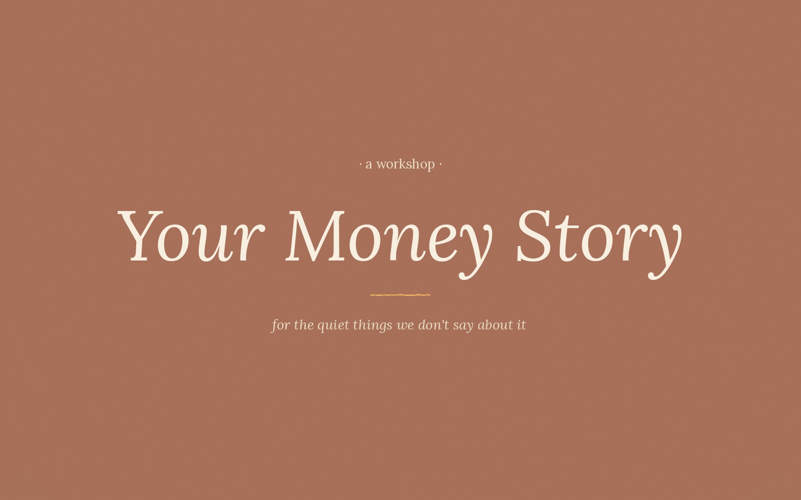 Your Money Story